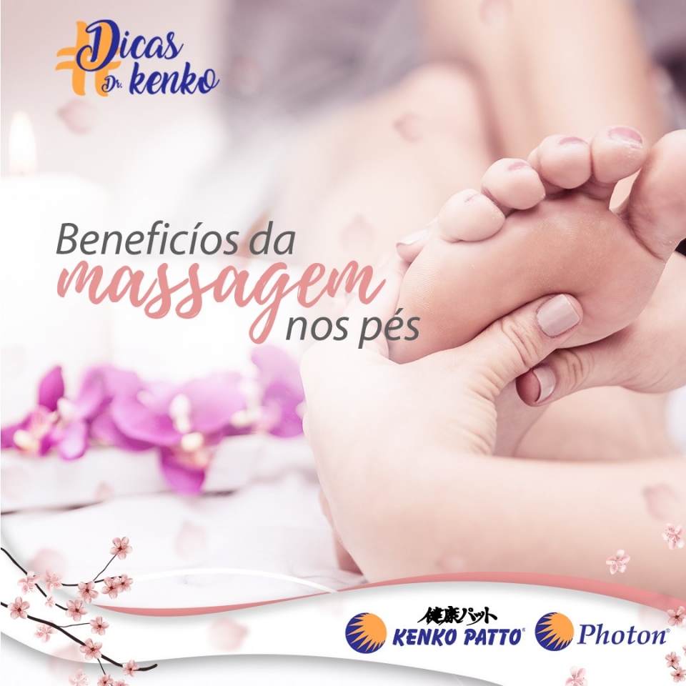 Benefícios da massagem nos pés