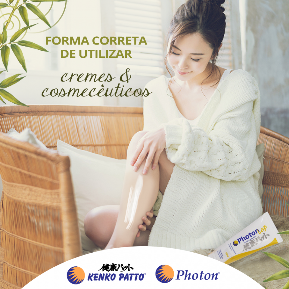 Forma correta de utilizar cremes e cosmecêuticos